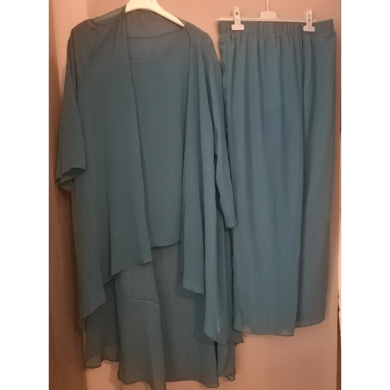 ENSEMBLE 3 PIECES BLEU UNI TAILLE 50-52