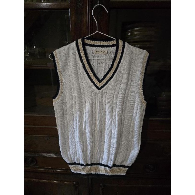 Pull sans manche blanc TAILLE L