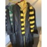 Tenue cape + cravate + écharpe pouffsoufle  TAILLE Unique