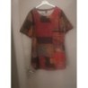 TUNIQUE MANC. COURTES MULTICOUL  A1 TAILLE 48/ 50