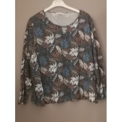 CHEMISIER VERT/MARRON  A3...