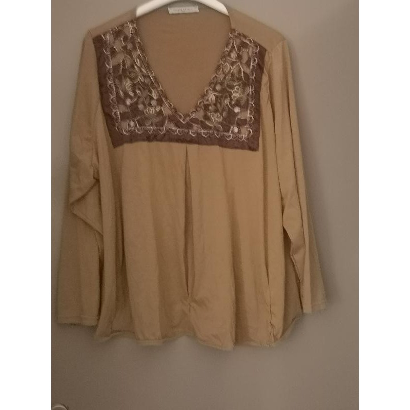 CHEMISIER BEIGE FONCE  A4 TAILLE 48/ 50