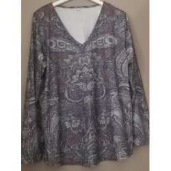 CHEMISIER violet BLEU  A6...