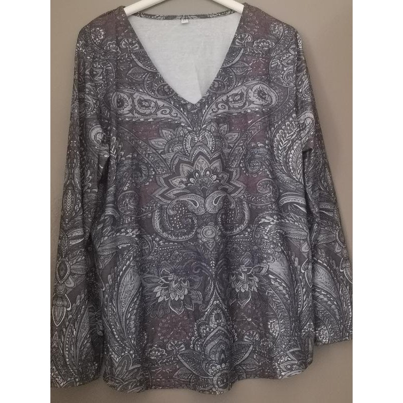 CHEMISIER violet BLEU  A6 TAILLE 2XL