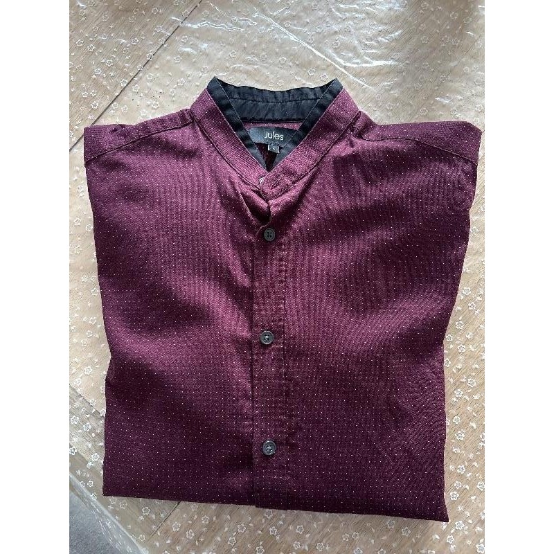 Chemise bordeau Jules  TAILLE S