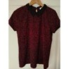 Haut rouge col noir GDM TAILLE S