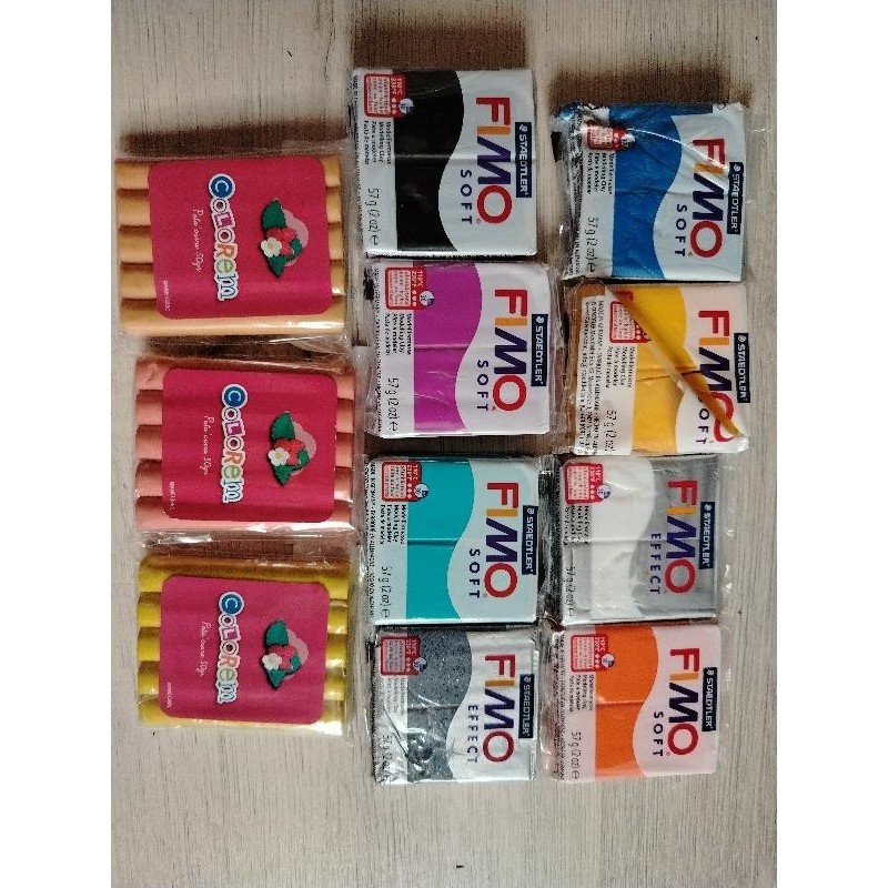 Lot 11 pâtes Fimo / Colorem