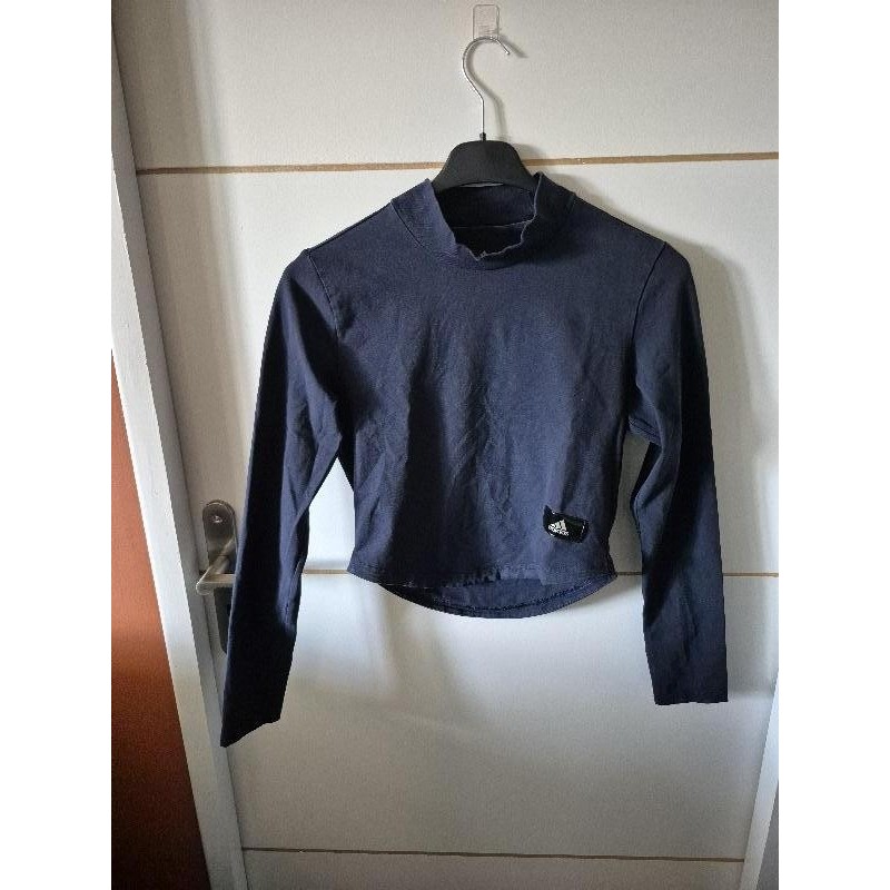 haut Adidas "Crop Top" à manches longues TAILLE M