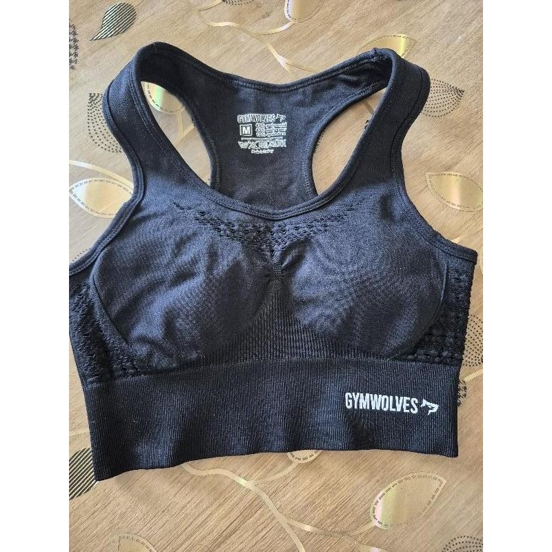 Brassière de sport Gymwolves Noire  TAILLE M