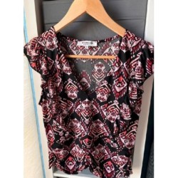Blouse noire/rouge Morgan...