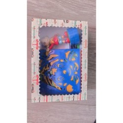 Pochoir - Tampon et crayons de couleur  "Oui Oui"