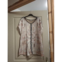 Tee-shirt femme plume...