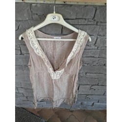 Haut décolleté beige pimkie...