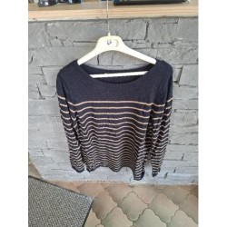 Pull marinière bleu et...