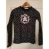 Pull noir point blanc Lulu Castagnette  TAILLE 12a