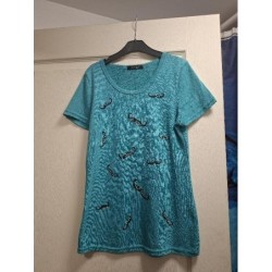 Tee-shirt femme moustache 